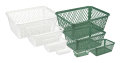 Plast1 plastkurv x-small hvid 19,5 x 10 cm - 3-pk.